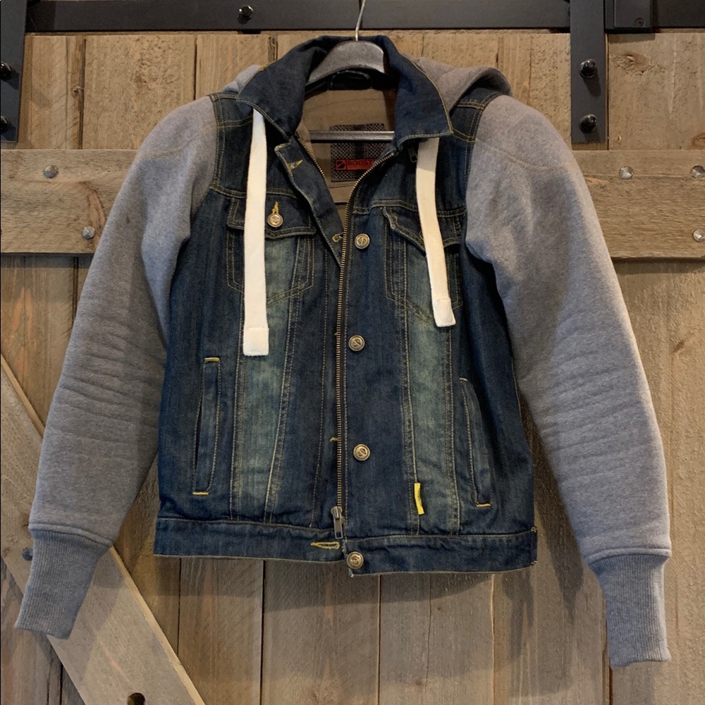 Women’s motorcycle jacket padded Booster Kevlar road bike dirtbike Jean hoodie